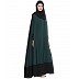 Two pieces designer Irani kaftan- Green-Black Two pieces designer Irani kaftan- Green-Black